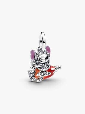 Pandora Disney Stitch Rocket Ship Dangle Charm